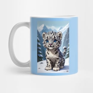 Snow Leopard Cub Mug